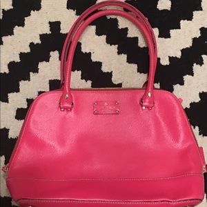 Kate Spade Rachelle  Bowling Bag Pink 15x11x4